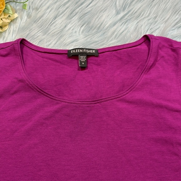 Eileen Fisher Plum Purple Tank Top sz S - Picture 4 of 8